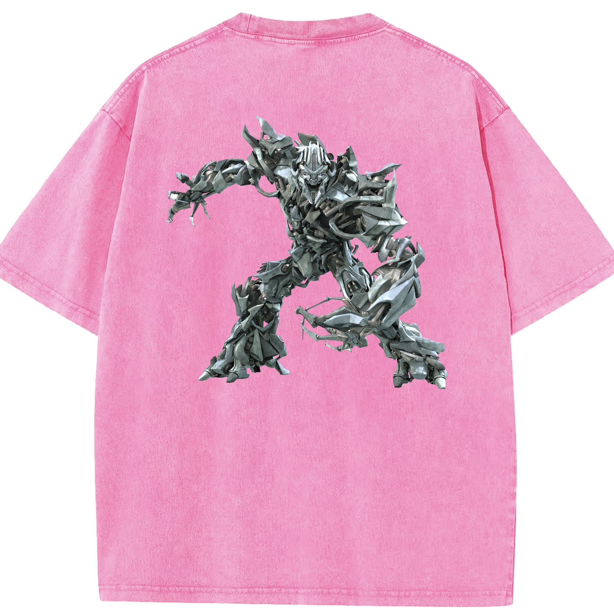 （画像用）  綿100% ヴィンテージ風 半袖Tシャツ（背面プリント）
